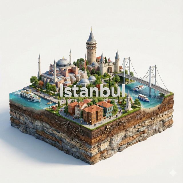 3D Miniature City Diorama — AI image prompt sample