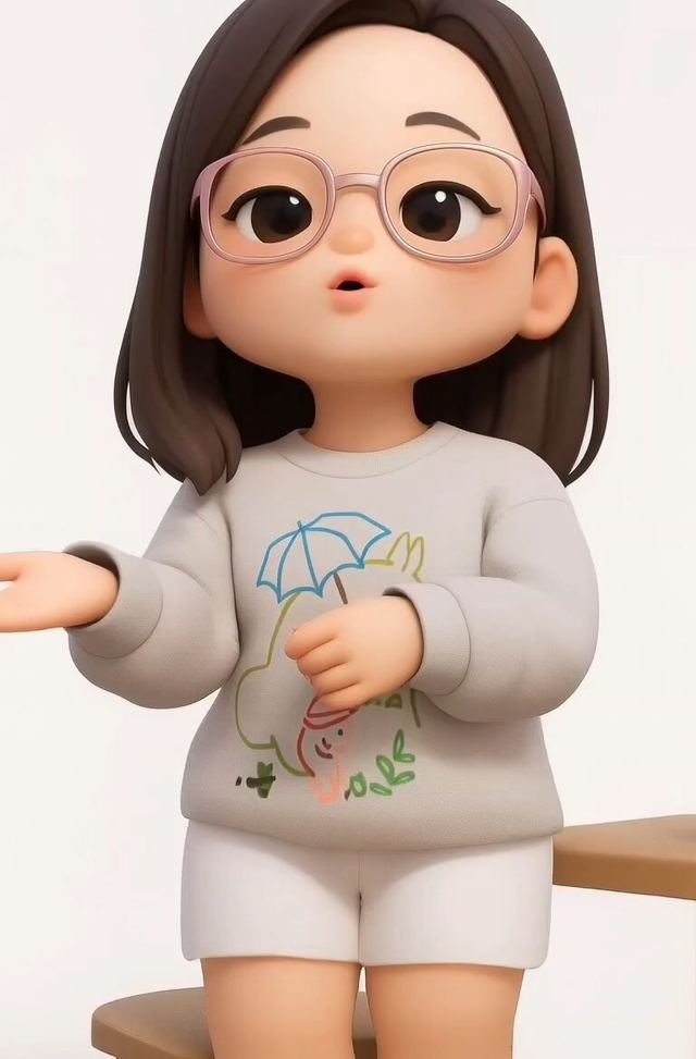 3D Stylized Character in Clay-Morphism Style — AI image prompt sample