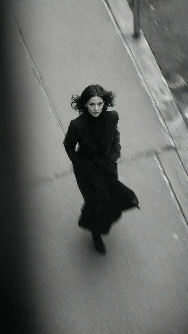 Black and White Vogue Fashion Shoot — AI image prompt sample