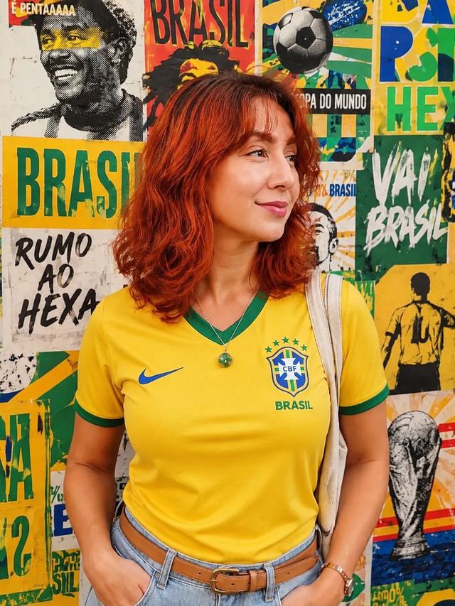 Brazilian Culture Themed Street Portrait — AI image prompt sample