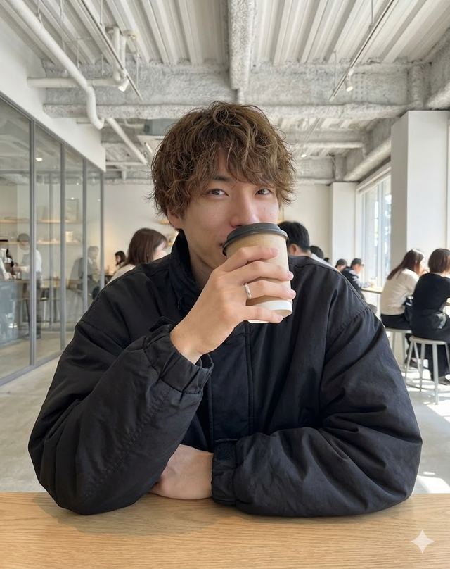Cafe date POV profile photo prompt for Nano Banana Pro — AI image prompt sample