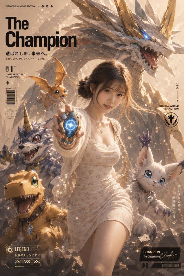 Champion Monster Adventure Poster — AI image prompt sample