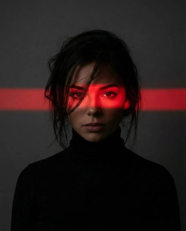 Cinematic Cyberpunk Portrait Pair — AI image prompt sample