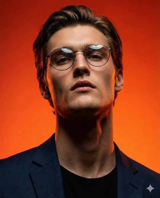 Cinematic Studio Portrait of an Intellectual Man — AI image prompt sample