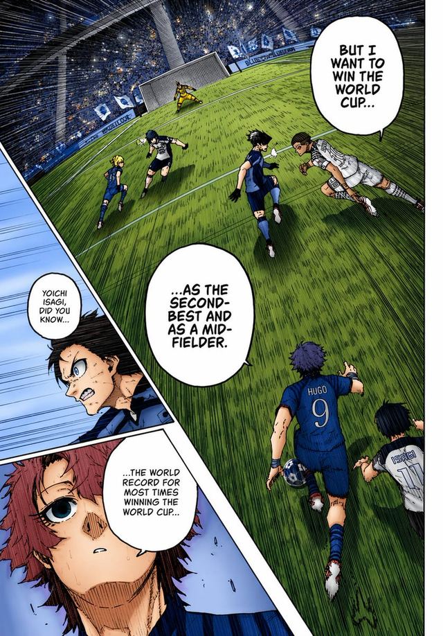 Colorized Soccer Manga Page — AI image prompt sample