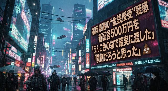 Cyberpunk Fukuoka Assembly Concept — AI image prompt sample