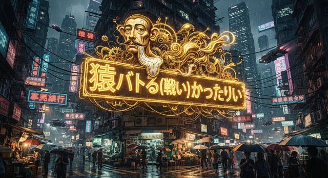 Cyberpunk Surrealism Dali Style — AI image prompt sample