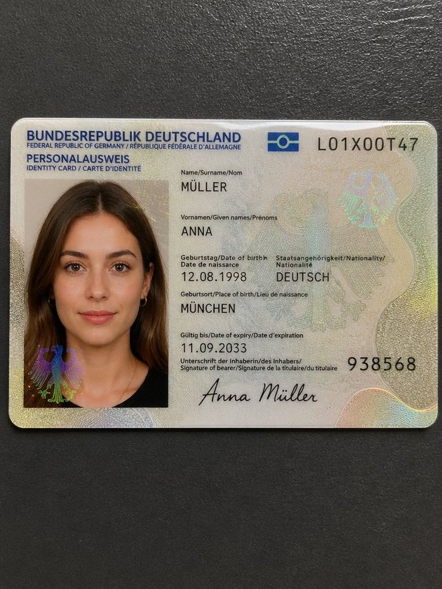 Detailed Identity Card Photography — AI image prompt sample