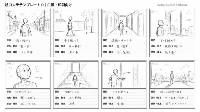 Hand-Drawn Storyboard Sketch Style — AI image prompt sample