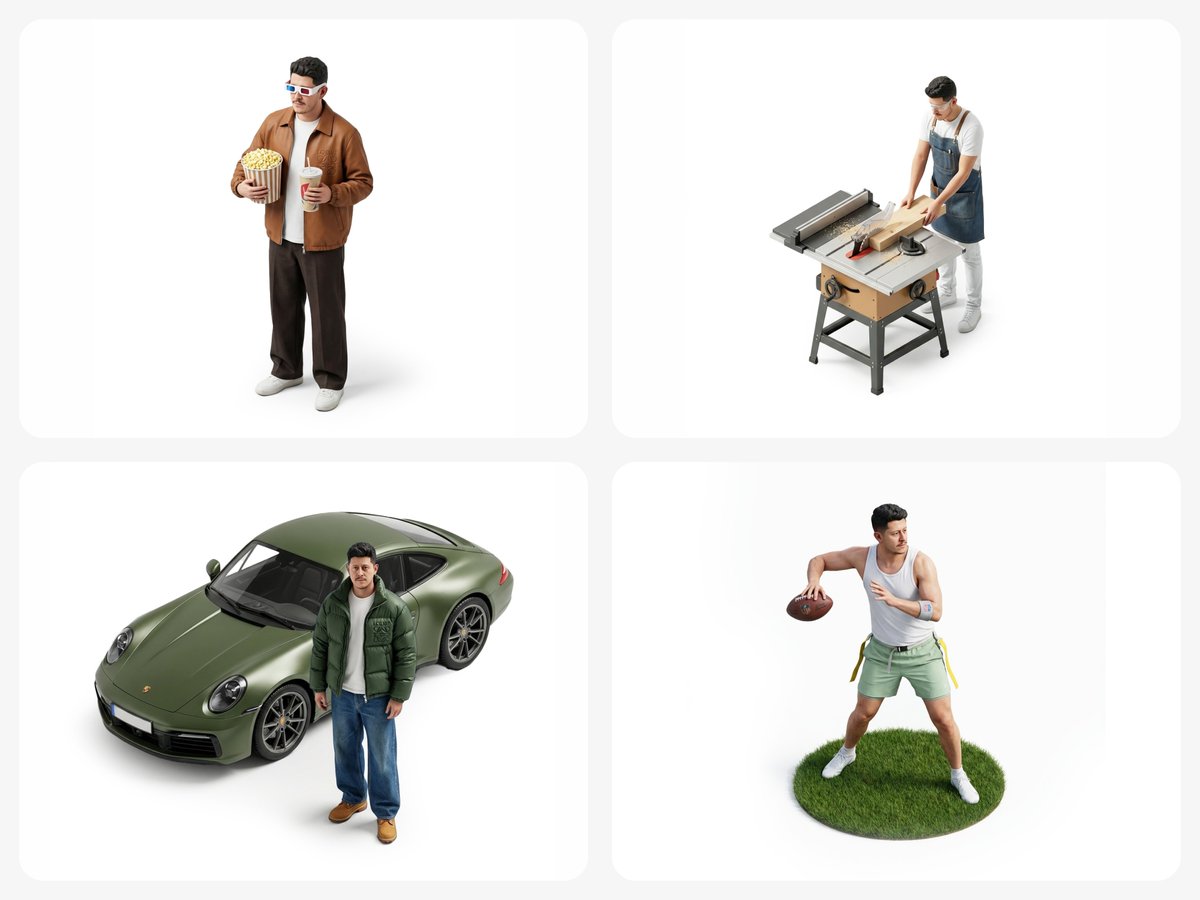 Isometric Figurine from Selfie Prompt Template — AI image prompt sample