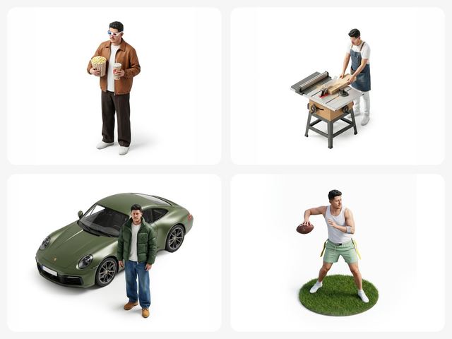 Isometric Figurine from Selfie Prompt Template — AI image prompt sample