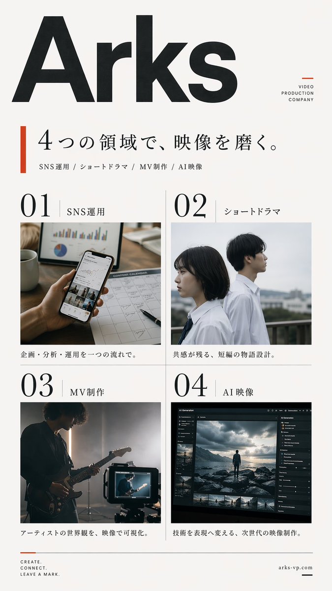 Japanese Video Production Poster — AI image prompt sample