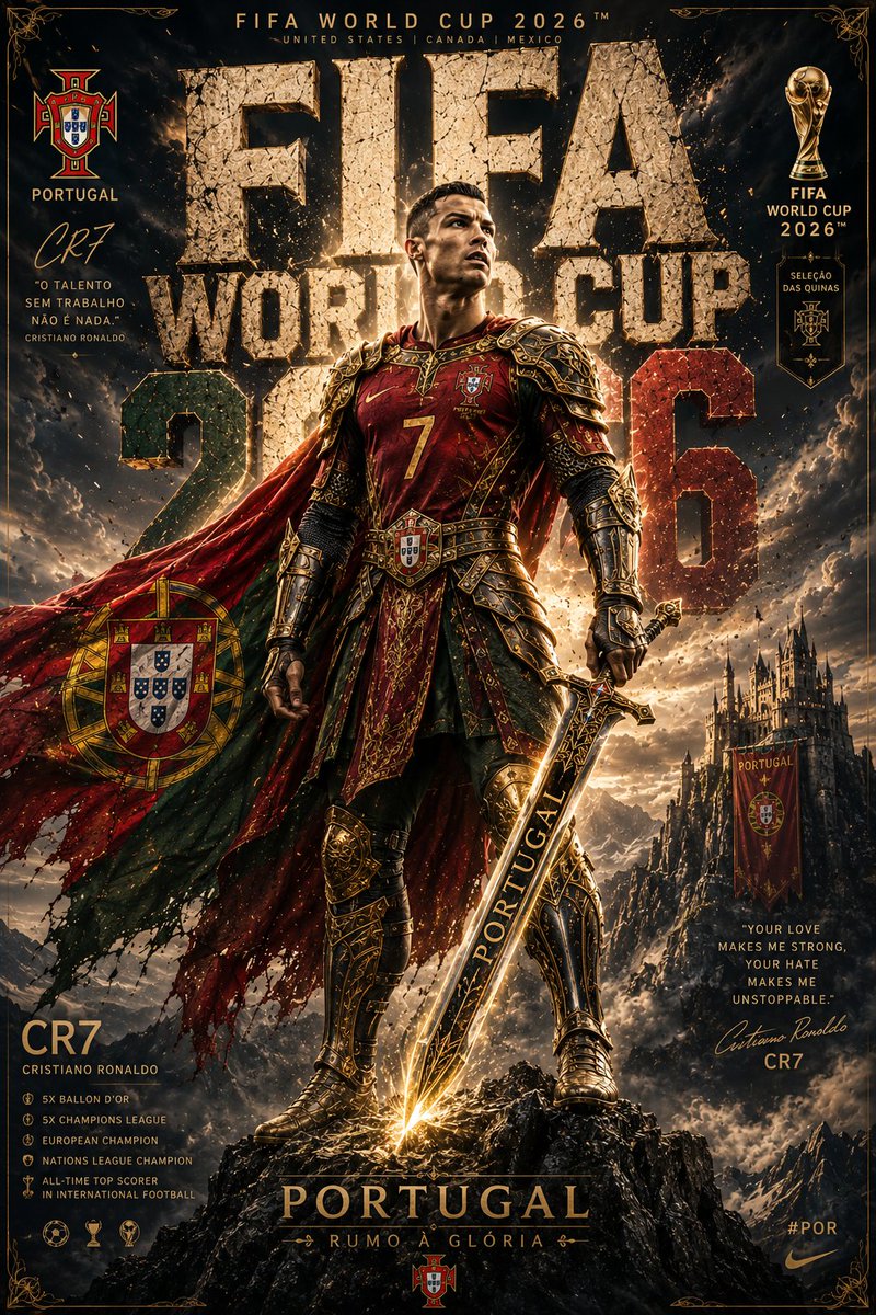 Knight Armor FIFA Hero Poster — AI image prompt sample