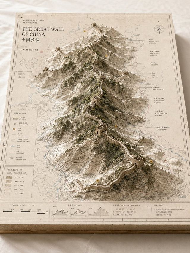 Landscape Archive Model Map — AI image prompt sample