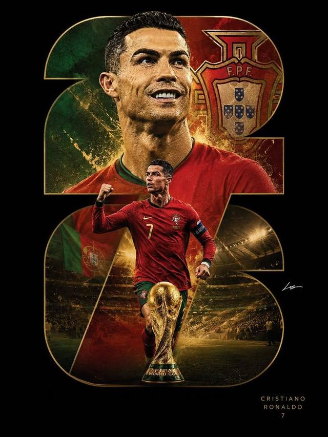 Numeral Cutout Football Poster — AI image prompt sample