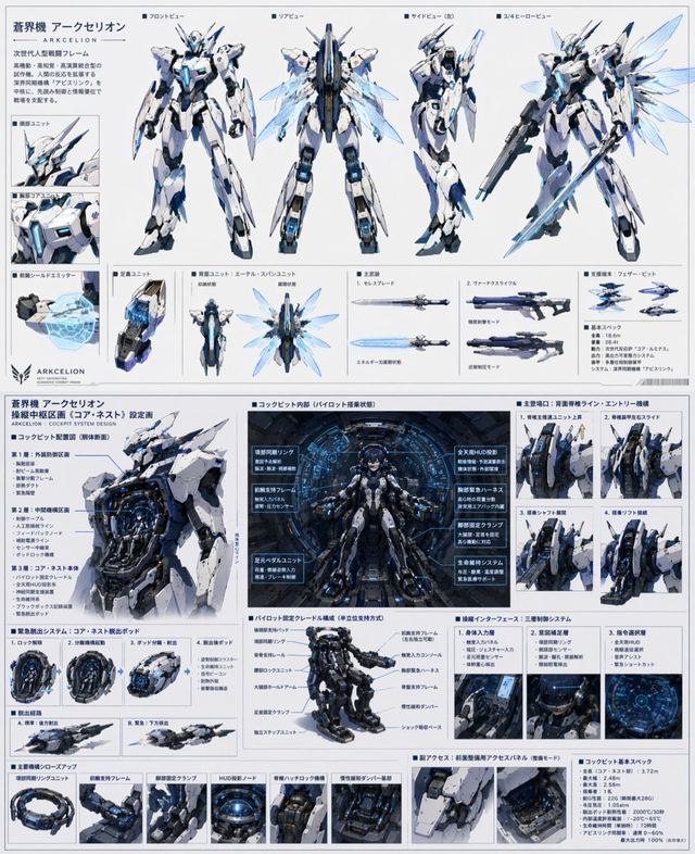 Mecha Protagonist Design — AI image prompt sample