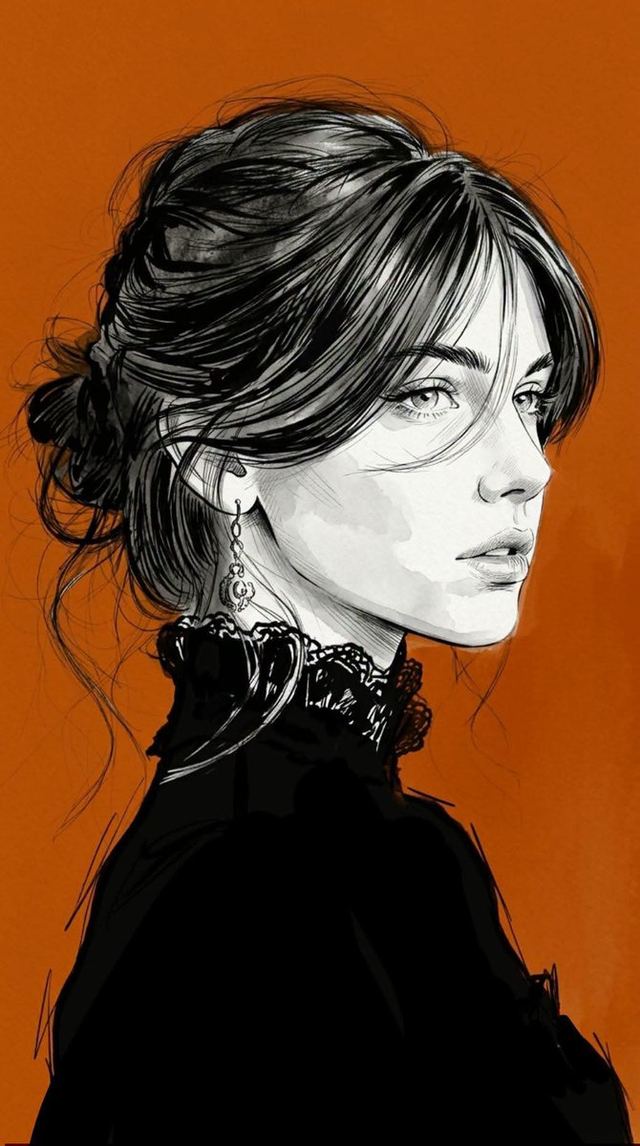 Minimalist Editorial Fashion Sketch — AI image prompt sample