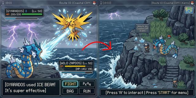 Pokémon Overworld Screenshot Generation — AI image prompt sample
