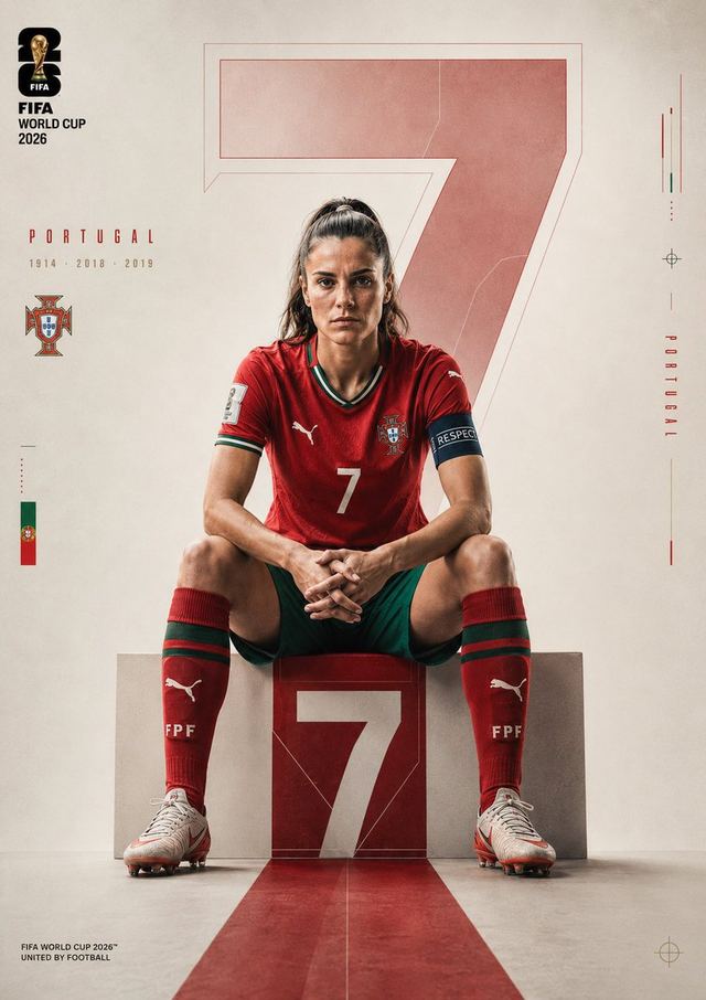 Portugal Football Campaign Poster — AI image prompt sample