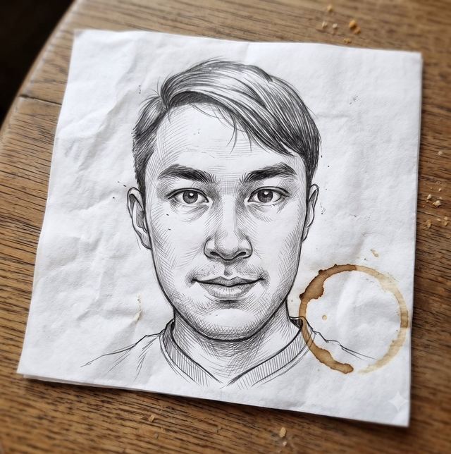 Realism Sketch Style Superimposition — AI image prompt sample