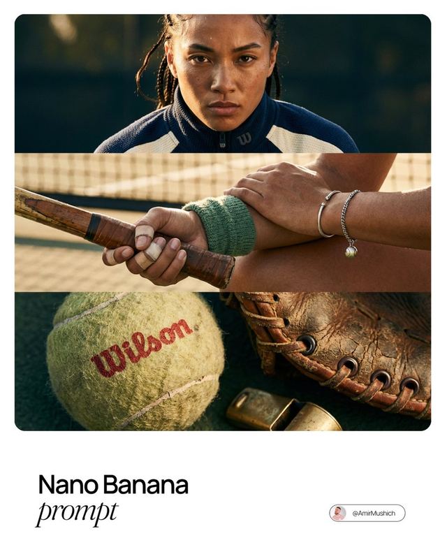 Smart Prompt for High-End Editorial Fashion Triptych Campaign — AI image prompt sample