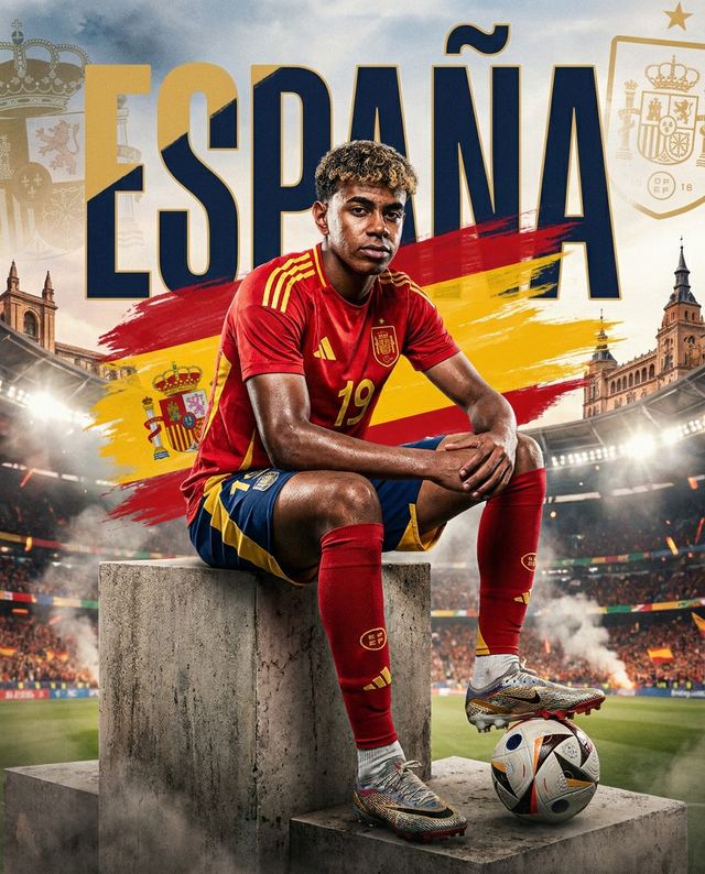 España on Concrete Blocks — AI image prompt sample