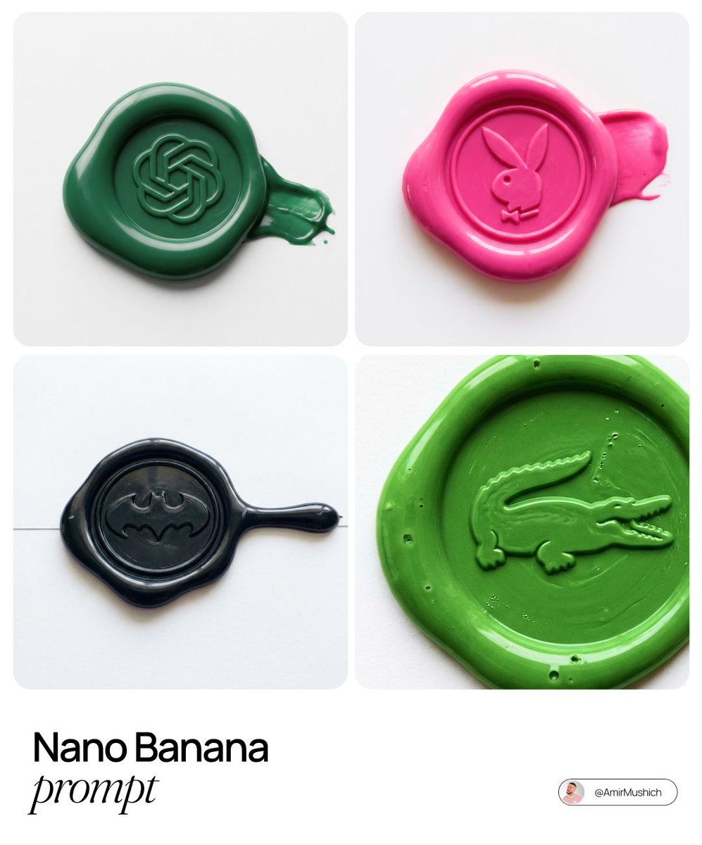 Tactile Wax Seal Logos — AI image prompt sample