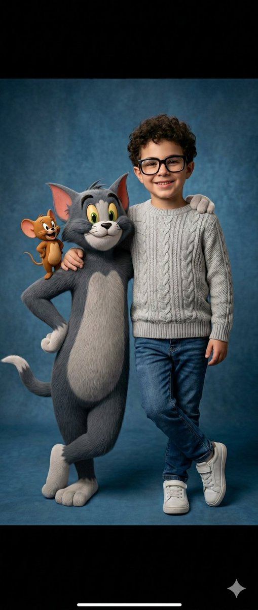Ultra-Realistic 3D Cinematic Portrait with Tom and Jerry — AI image prompt sample