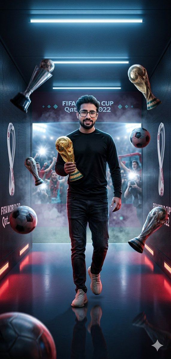 World Cup Victory Tunnel Scene — AI image prompt sample