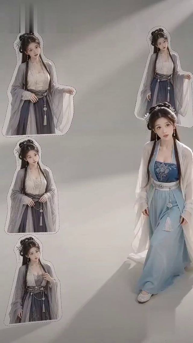 Ancient Style Fashion Outfit Swap — AI video prompt sample