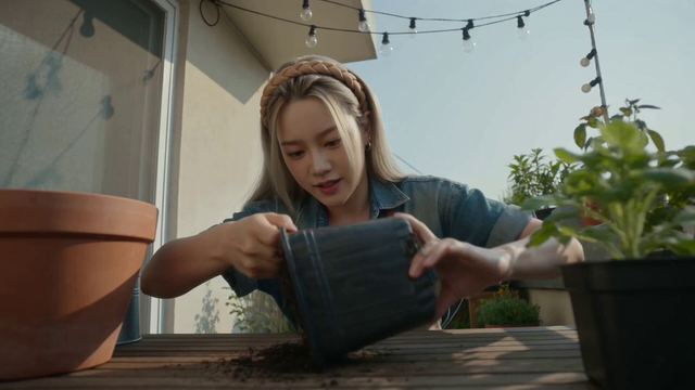 Apartment Balcony Gardening Vlog — AI video prompt sample