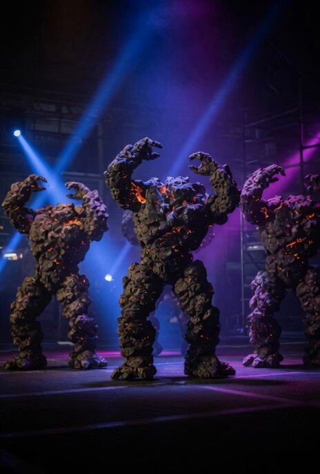 Rock Aliens Dancing to Techno — AI video prompt sample