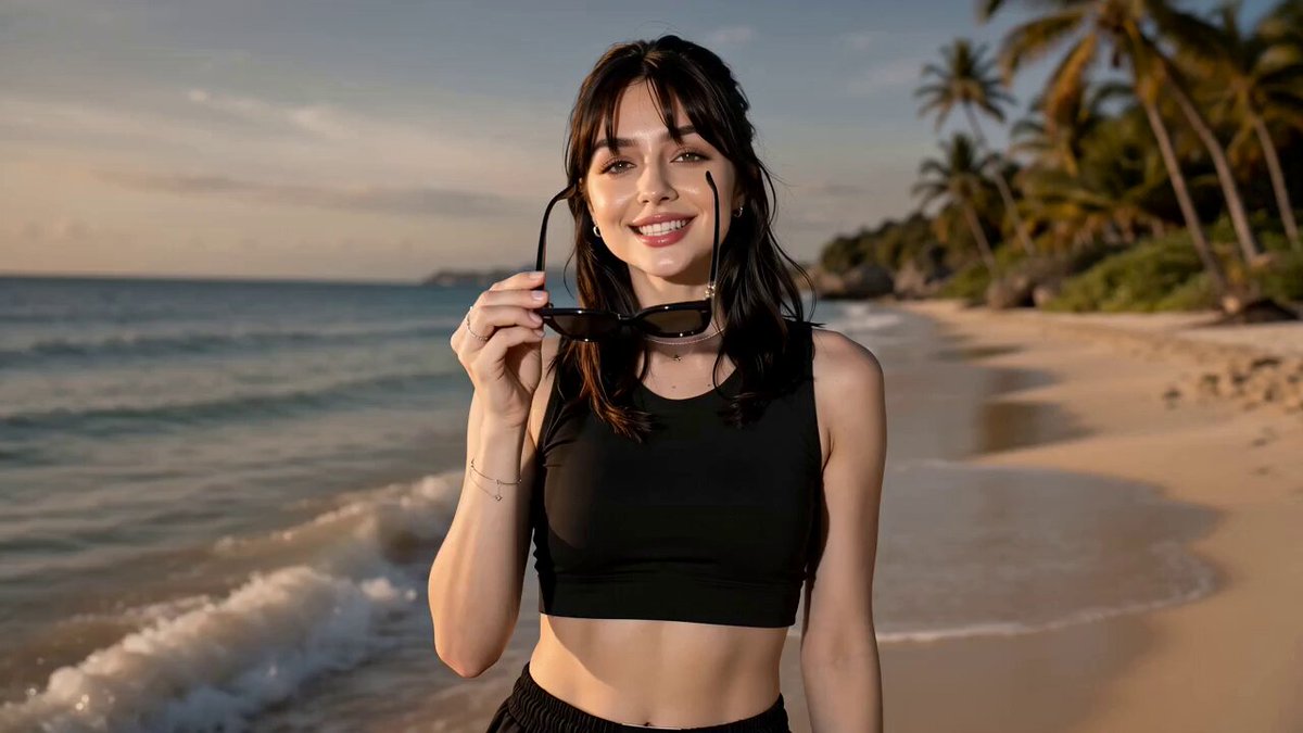 Luxury Eyewear Beach Commercial — AI video prompt sample