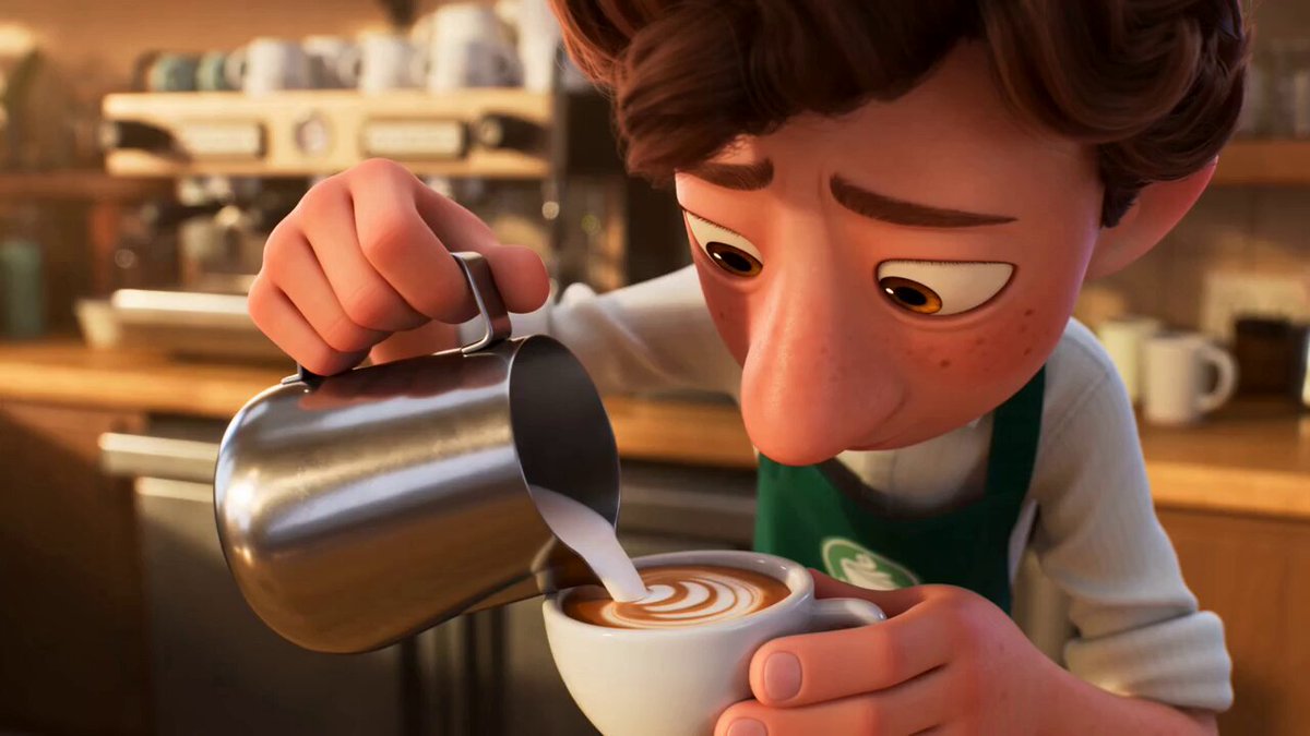 Pixar Style Coffee Shop Kindness — AI video prompt sample